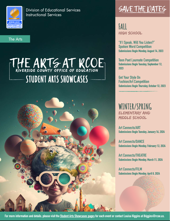 Student Arts Showcases Flyer Image