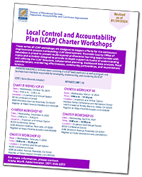 LCAP Charter Workshops Flyer