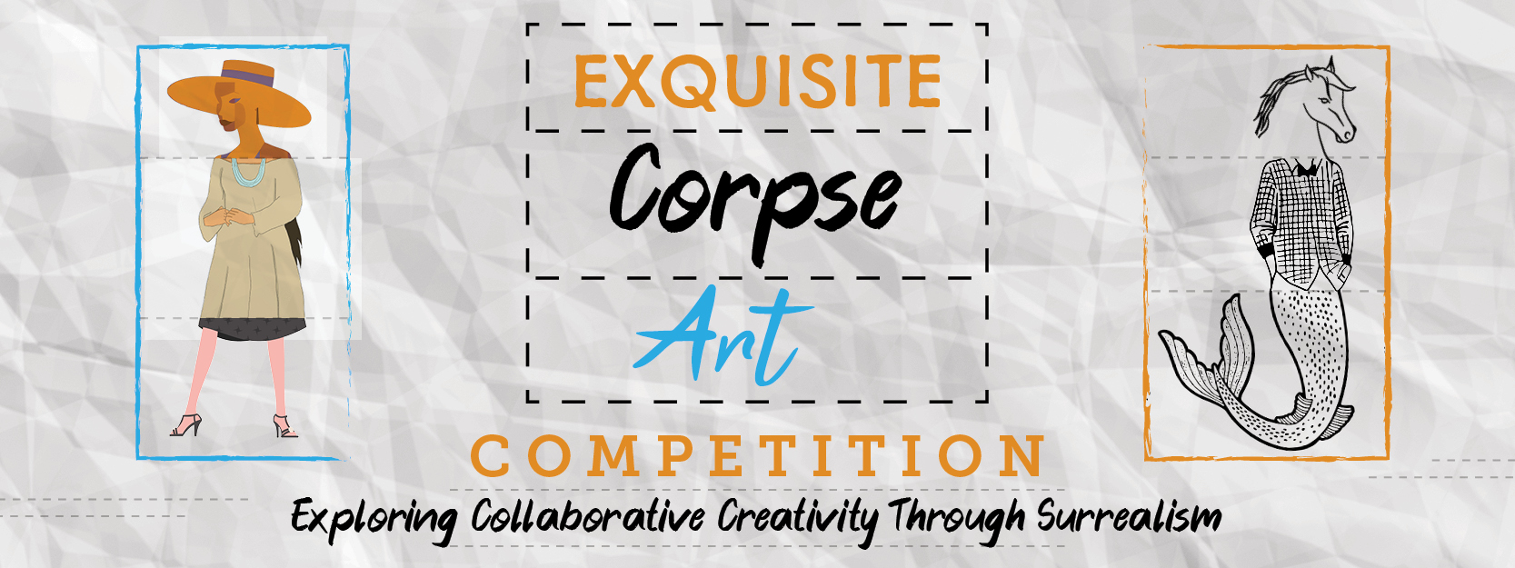 Exquisite Corpse Art Competition Web Banner