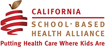 California School-Based Health Alliance Logo. Putting Health Care Where Kids Are