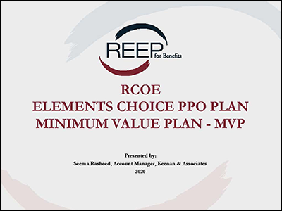 REEP RCOE MVP Webinar 2020