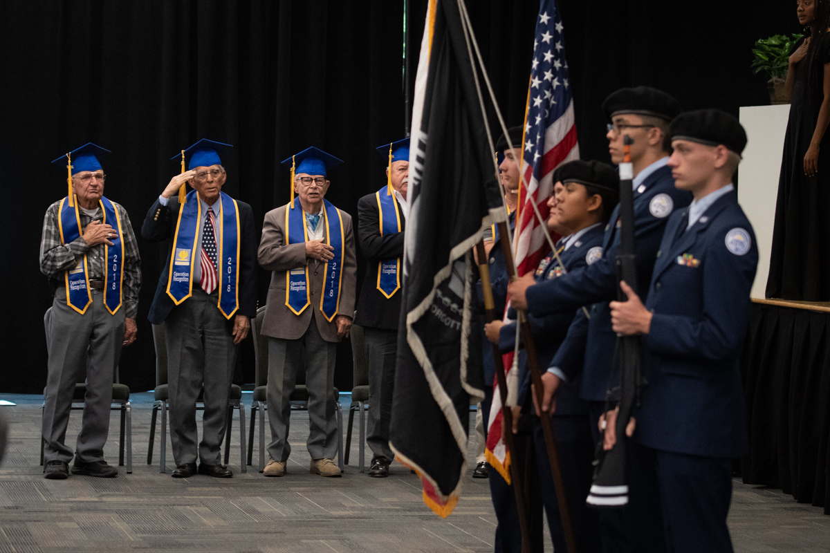 Veterans and Elsinore High School ROTC