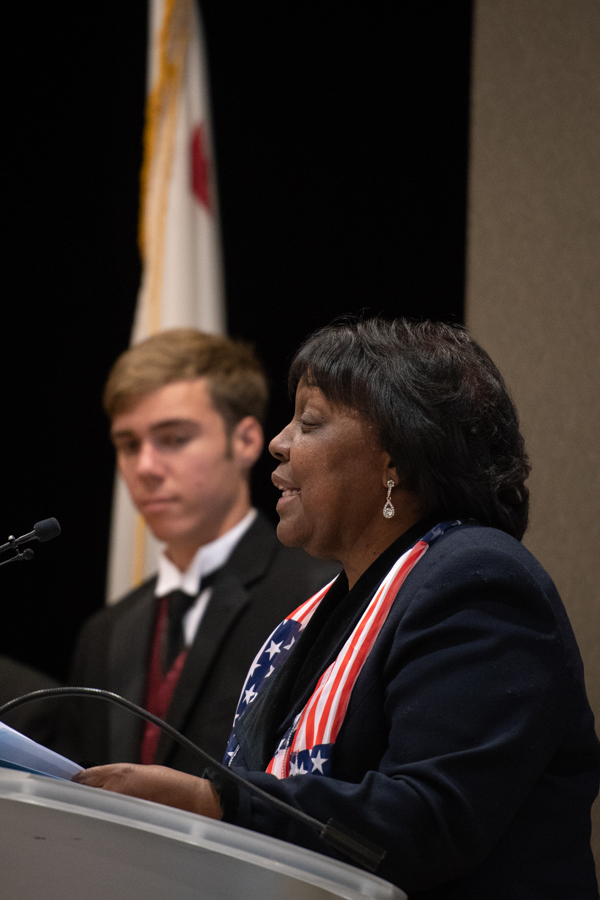 County Superintendent Judy D. White, Ed.D., Addressing the Audience
