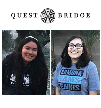 Questbridge Scholars Jennifer Chavez-Veyna and Perla Alvarez