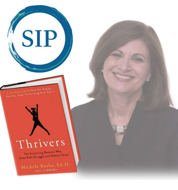 SIP logo and author Michele Borba “From Surviving to Thriving!” book